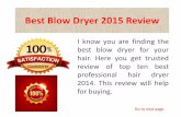 Does Help This Review on Hair Dryer to You?