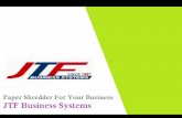 Paper Shredder For Your Business - JTF Business Systems