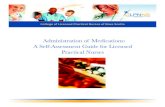 Administration of Medications - A Self-Assessment Guide