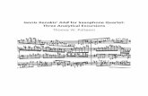 Iannis Xenakis' XAƧ for Saxophone Quartet: Three Analytical ...