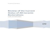 Review of the Current Status of All-Ceramic Restorations