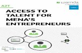 ACCESS TO TALENT FOR MENA'S ENTREPRENEURS