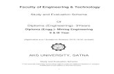 Diploma (Engg.)- Mining Engineering II & III Year