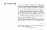 i TO THE OWNER This Owner's Manual has been prepared to ...