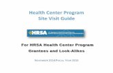 Health Center Program Site Visit Guide: For HRSA Health Center ...
