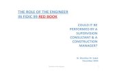 THE ROLE OF THE ENGINEER IN FIDIC 99 RED BOOK COULD IT ...
