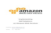 Implementing SAP Solutions on Amazon Web Services