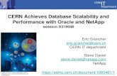 CERN Achieves Database Scalability and Performance with Oracle ...