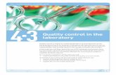 Topic guide 4.3: Quality control in the laboratory