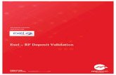 Exel – RF Deposit Validation