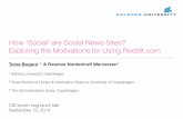 How 'Social' are Social News Sites? Exploring the Motivations for ...