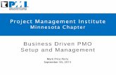 Business Driven PMO Setup and Management