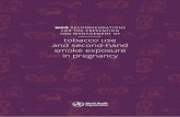 tobacco use and second-hand smoke exposure in pregnancy