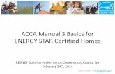 ACCA Manual S Basics for ENERGY STAR Certified Homes