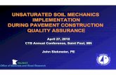 unsaturated soil mechanics implementation during pavement