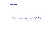 Sibelius 7.5 Guía de referencia
