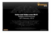 Voice and Video over Wi-Fi