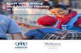 Staff Well-Being and Mental Health in UNHCR