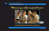 Planning a Successful Lesson