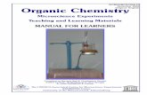 Organic chemistry microscience experiments: teaching and learning ...