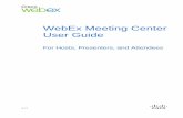 WebEx Meeting Center User Guide