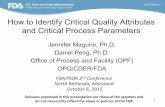 How to Identify Critical Quality Attributes and Critical Process ...