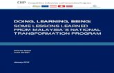 doing, learning, being: some lessons learned from malaysia's ...