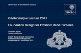 Géotechnique Lecture 2011 Foundation Design for Offshore Wind ...