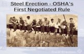 Steel Erection - OSHA's First Negotiated Rule Subpart R