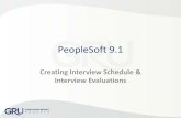 Creating Interview Schedule and Evaluations