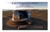 1 E-ELT Programme status - 18th Nov 2015