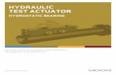 Hydraulic Test Actuator - Hydrostatic Bearing