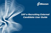 SAP e-Recruiting External Candidate User Guide