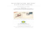 Haywood Music Collection Finding Guide