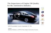 The Importance of Engine Oil Quality for the Automotive Industry