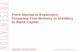 From Startup to Expansion; Preparing Your Brewery or Distillery to ...