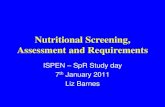 Nutritional Screening, Assessment and Requirements