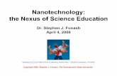 Nanotechnology: the Nexus of Science Education