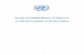 Guide to Employment of Spouses of UN Secretariat Staff Members