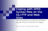 Coping with SPSS Syntax Files on the DLI FTP Site [Powerpoint]