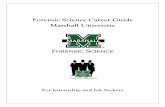 Forensic Science Career Guide Marshall University