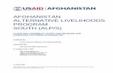 afghanistan alternative livelihoods program south (alp/s)
