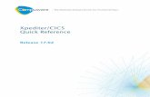 Xpediter/CICS Quick Reference