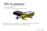 SOLAROY® 12 VDC Metering Pump INSTALLATION, OPERATION ...
