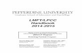 LMFT/LPCC Handbook 2014-2015