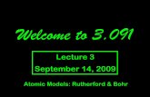Lecture #3, Atomic Structure ( Rutherford , Bohr Models) - MIT