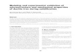 Modeling and experimental validation of microstructure and ...