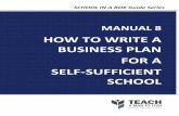 How to write a Business Plan for a Self-Sufficient School
