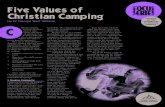Five Values of Christian Camping