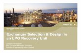 Exchanger Selection & Design in an LPG Recovery Unit